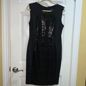 R&M Richards sheath dress sz 12 sleeveless career cocktail formal